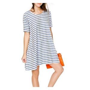 Hatch Collection Maternity Mia striped blue&white Dress sz 1 (Small)